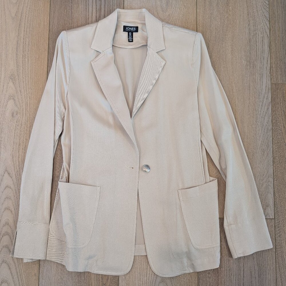Women's Cream Jones New York Blazer - Size 6